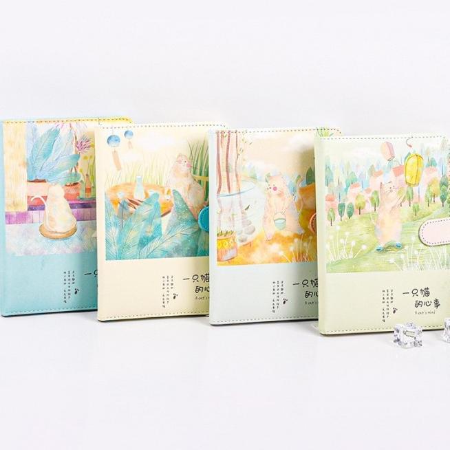 

BUKU TULIS / NOTEBOOK PLANNER MOTIF KUCING SOFTCOVER TEBAL|BUKU DIARY