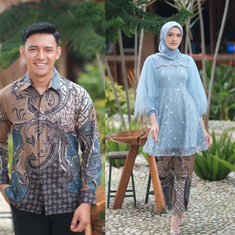 Model Baru.. Batik Couple Kebaya Modern Kebaya Wisuda Lamaran Baju Tunangan Batik Brukat Terbaru Baj
