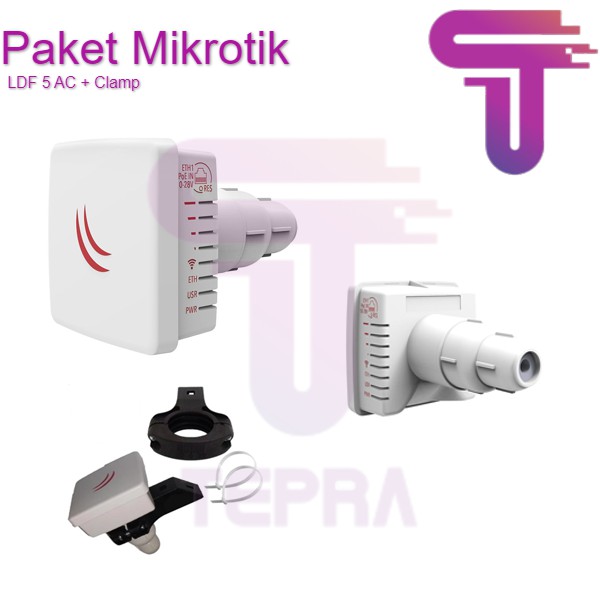 Paket Mikrotik LDF 5 AC RBLDFG-5acD LDF Embedded Wireless + Clamp