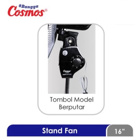 Kipas Angin Berdiri Stand Fan Cosmos 16&quot; 16 Inch 16-SDB 16SDB