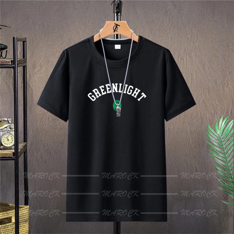 Kaos pria distro greenlight better ada 6 warna basic kaos pria distro