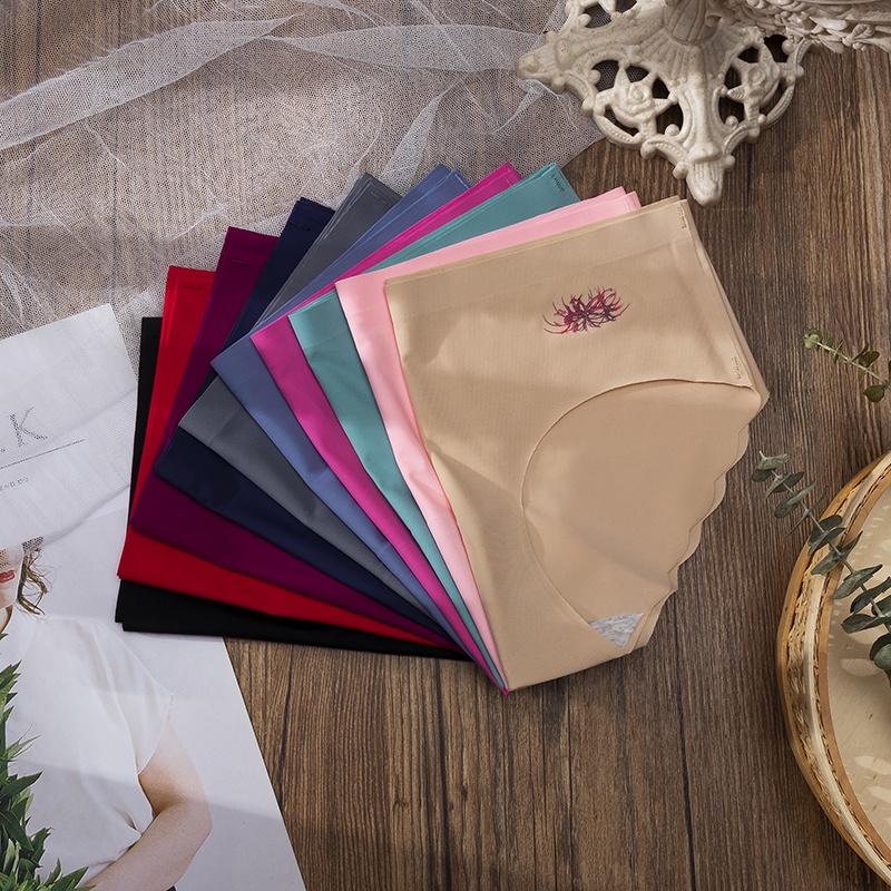 Celana Dalam Wanita Seamless sablon bunga Cinta Tanpa Jahitan Anti Nyeplak Model terbaru 2023