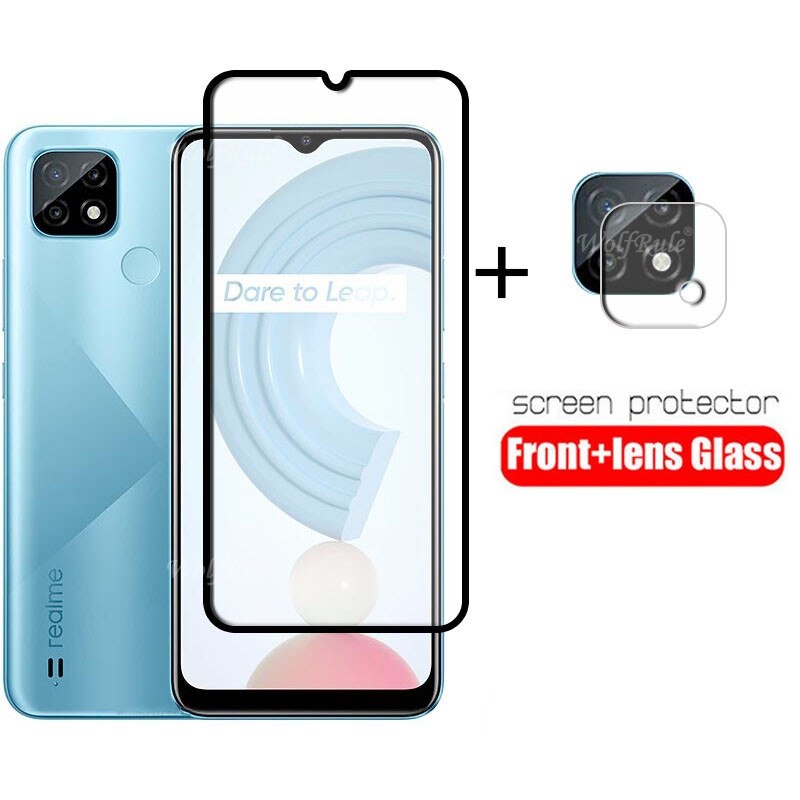 Realme C25 PAKET 2in1 Tempered Glass Hp Camera Lens Anti Gores Hp Layar Kamera Realme C25