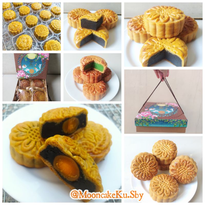 

Kue Bulan Moon Cake Mooncake 140 gram Tausa Cokelat RedBean Pandan Surabaya