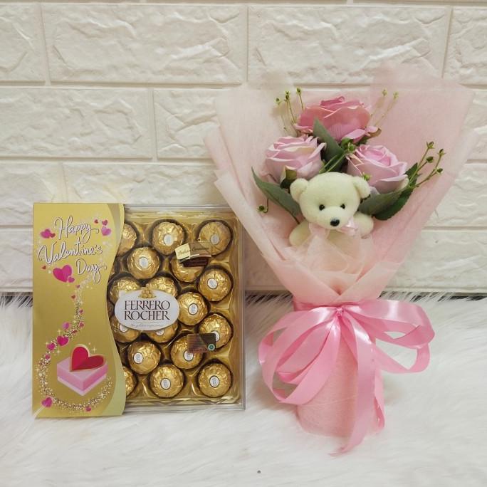 

KADO VALENTINE/VALENTINE GIFT/COKLAT FERRERO ROCHER/BIRTHDAY/BOUQUET DG654EAFVD