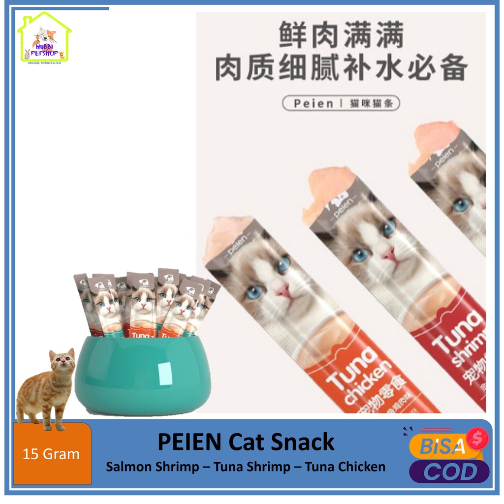 Snack Hewan Peliharaan Cat Strip 15g/Strip Kucing Kecil Dan Kucing Besar Snack Pengemukan Kucing Pelengkapa Hewan Peliharaan PEIEN