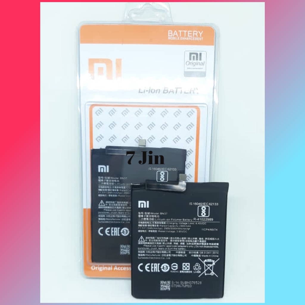 Baterai Batre Batere Battery Xiaomi Redmi 6 Redmi 6A Bn37 BN37