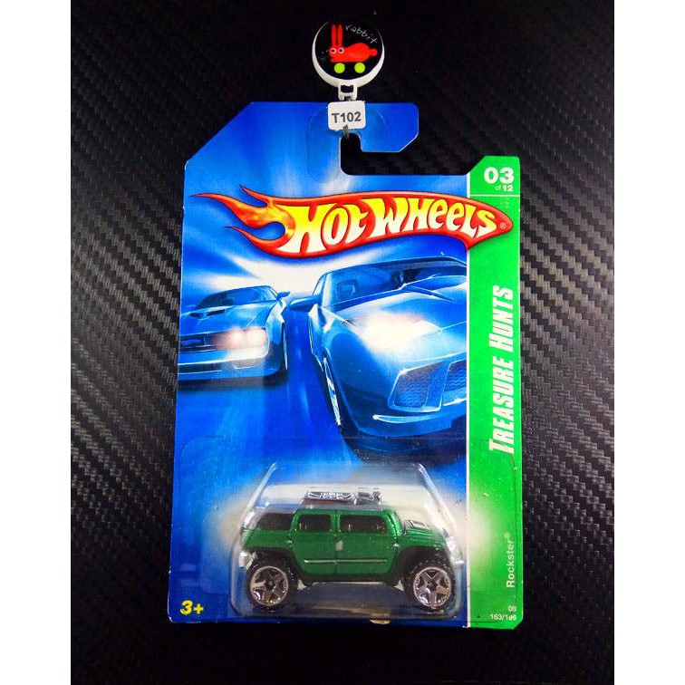 T-102 Hot Wheels Treasure Hunt Rockster Ban Plastik Murah
