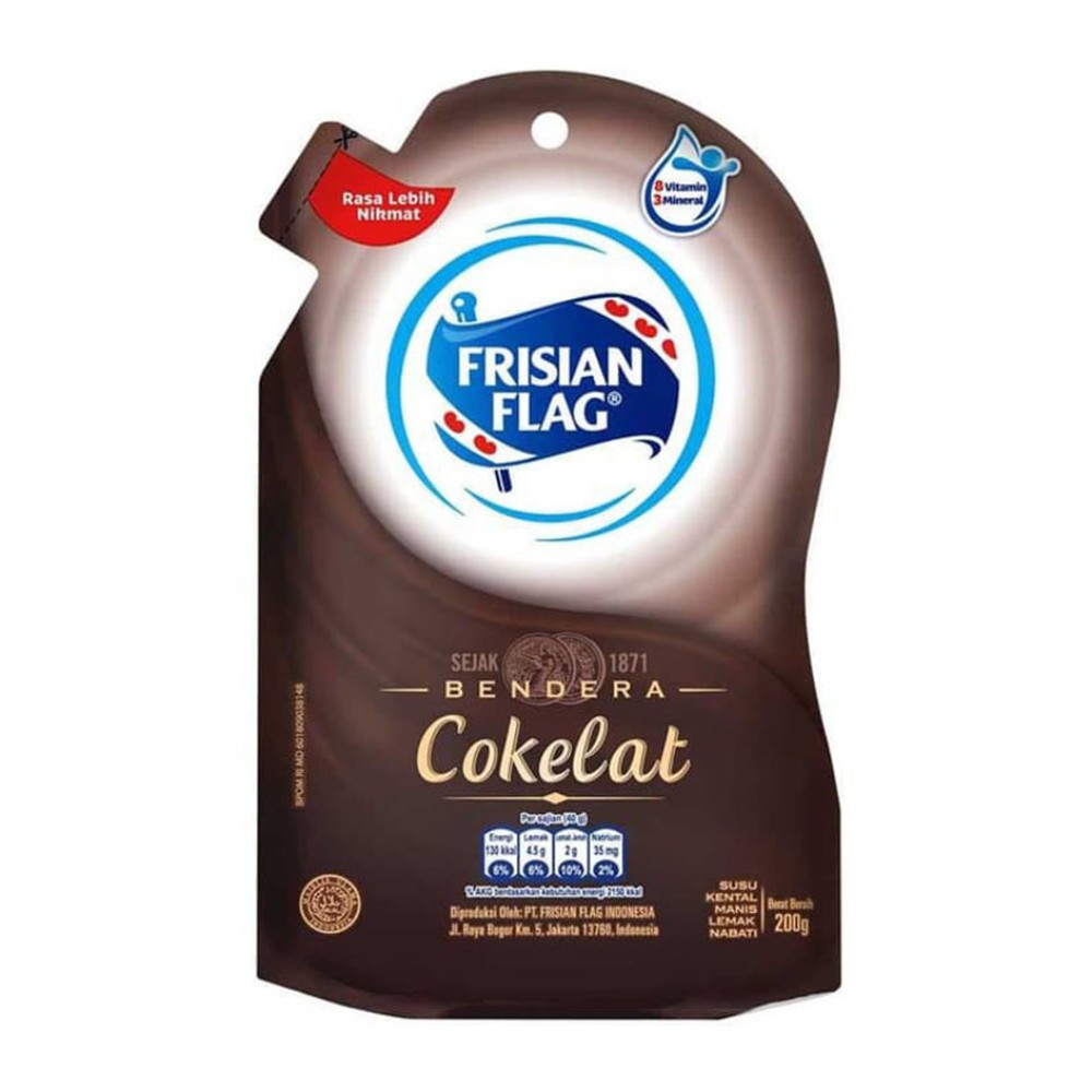 

FRISIAN FLAG KRIMER KENTAL MANIS COKELAT POUCH 200 GR