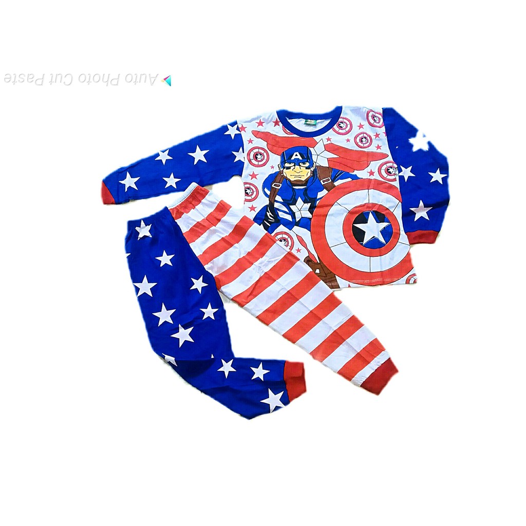 Setelan baju tidur superhero/baju tidur anak laki laki