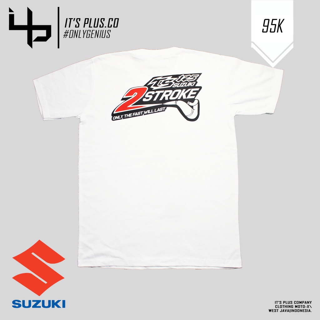 Baju T Shirt Suzuki Motocross Trail Offroad Racing Enduro Adventure Model TS Two Stroke 125 Klasik