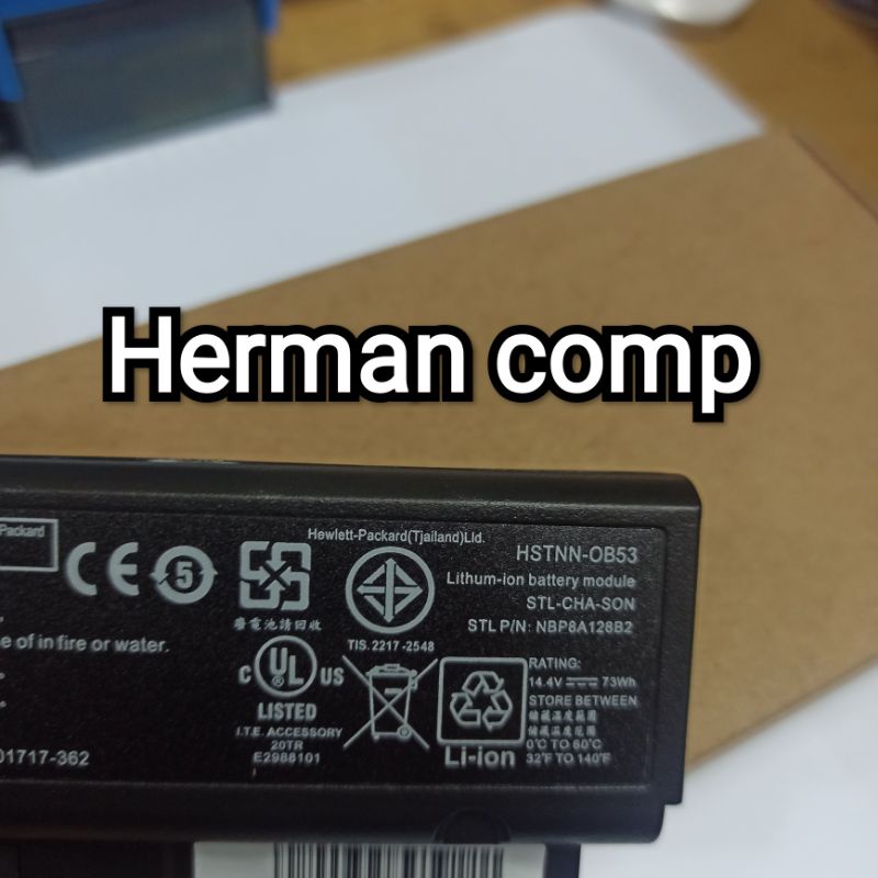 Original Baterai Laptop/NoteBook HP Compaq Presario B1200 B1216 2210B B1256 HSTNN-OB53