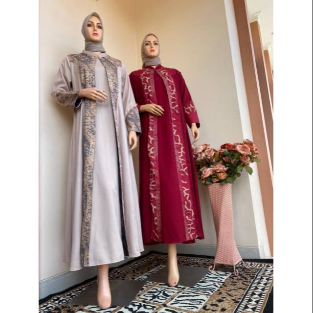 Gamis toyobo batik / gamis batik / gamis modern / gamis bunda