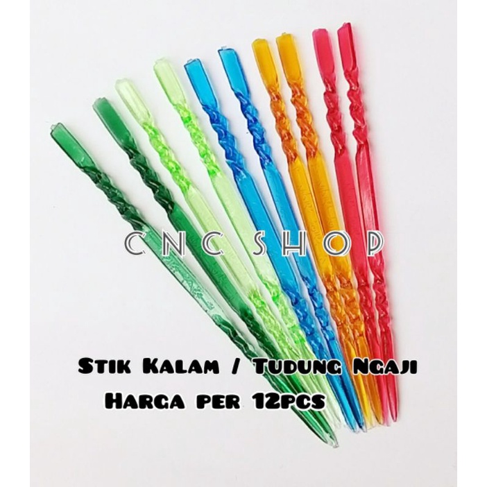 Stik Kalam 1Lusin 12pcs Tudung Ngaji Warna Warni Murah