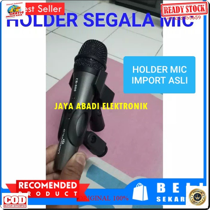 G155 ORIGINAL Holder stand mic jepit mik capit microphone jepitan mikrophone hanger acecoriss pegangan gantungan universal breket bracket tiang G155  BISA SEGALA JENIS MICROPHONE  BISA SEGALA JENIS STAND MIC  BAHAN IMPORT  lebar lubang depan 2,7cm diamete