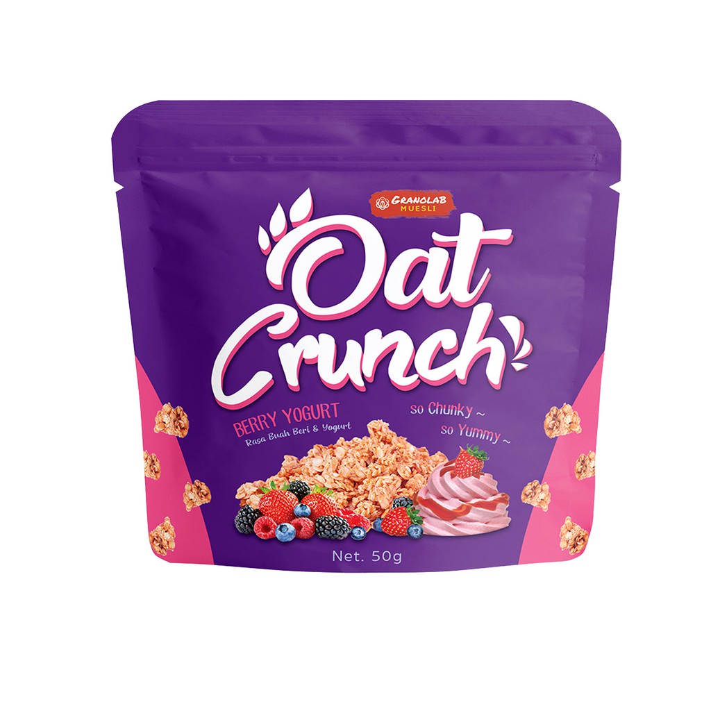 

Granolab Muesli - Oat Crunch Berry Yogurt 50 gr