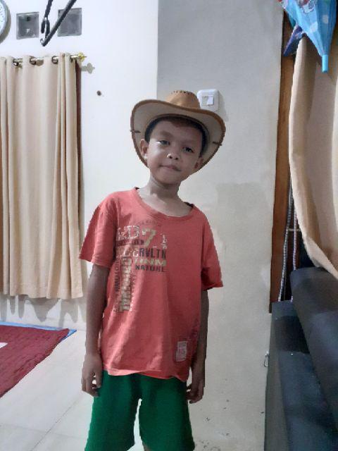 Topi Koboy Anak Bertali Cowboy Hat Anak Topi Koboi Shopee Indonesia