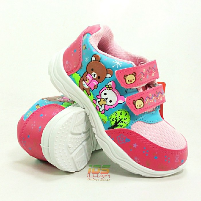 Sepatu Anak TK SD Pro Altto RILAKUMA Size 28-30 Pink Fusia