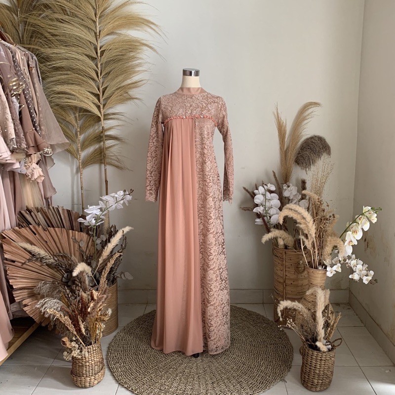 Gaun Hilya By puthic.id Butter Cream