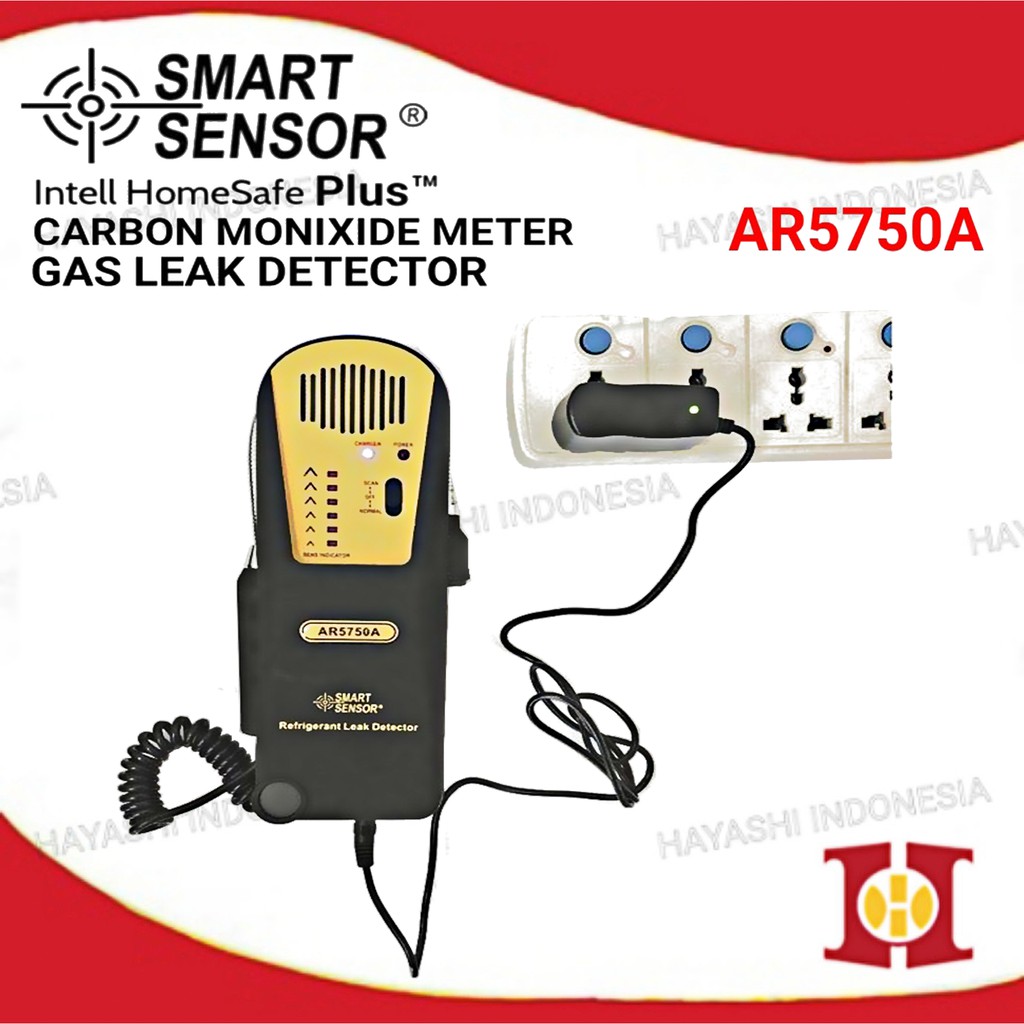 Gas Sensor Diteksi Kebocoran Carbon Monoxide Gas Detector AR5750A