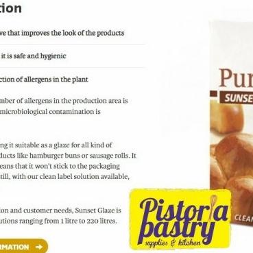 

------] Sunset Glaze Puratos 1 Liter - Roti & Pastry Gloss