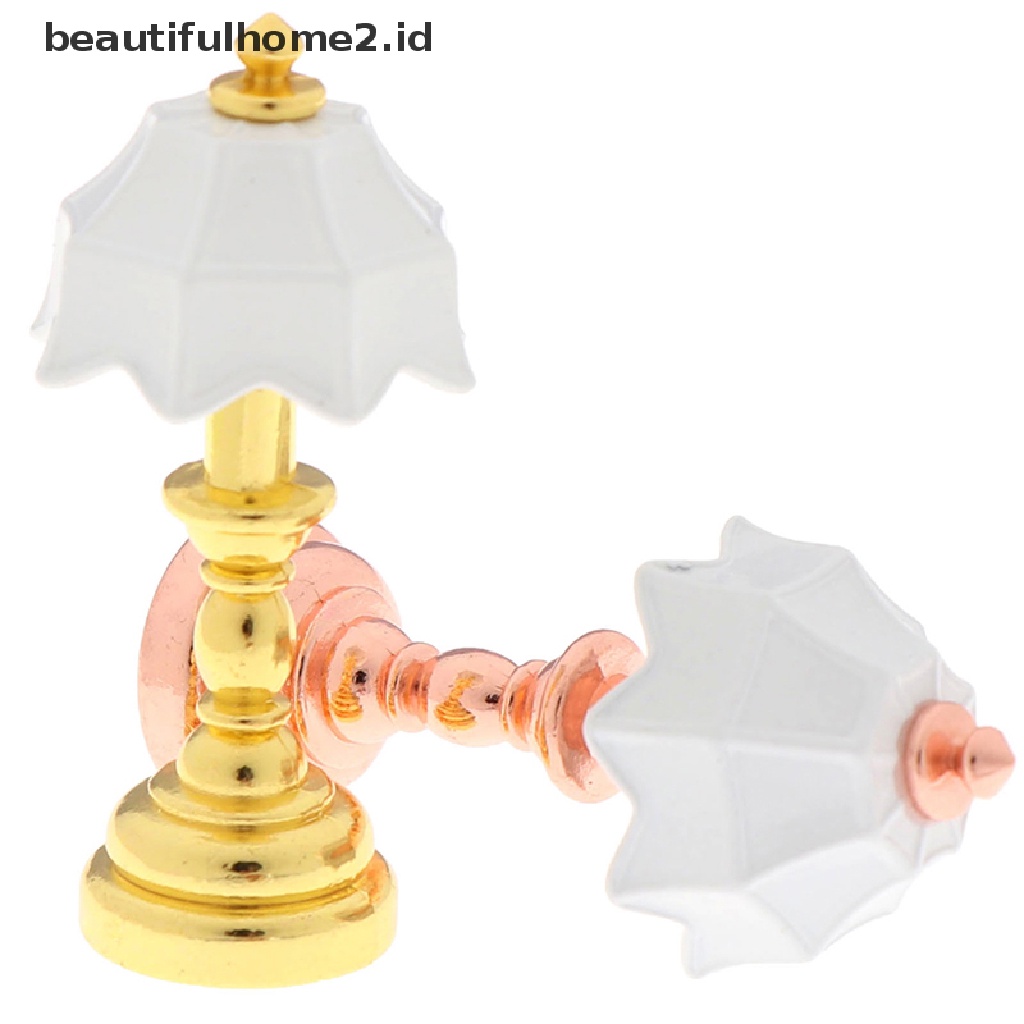 (Beautifulhome2.Id) Miniatur Lampu Skala 1: 12 Untuk Rumah Boneka