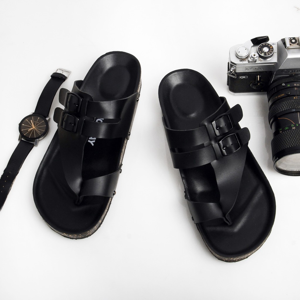 LUMIERE BLACK |ManNeedMe x Monday| Sandal Jepit Pria Casual ORIGINAL