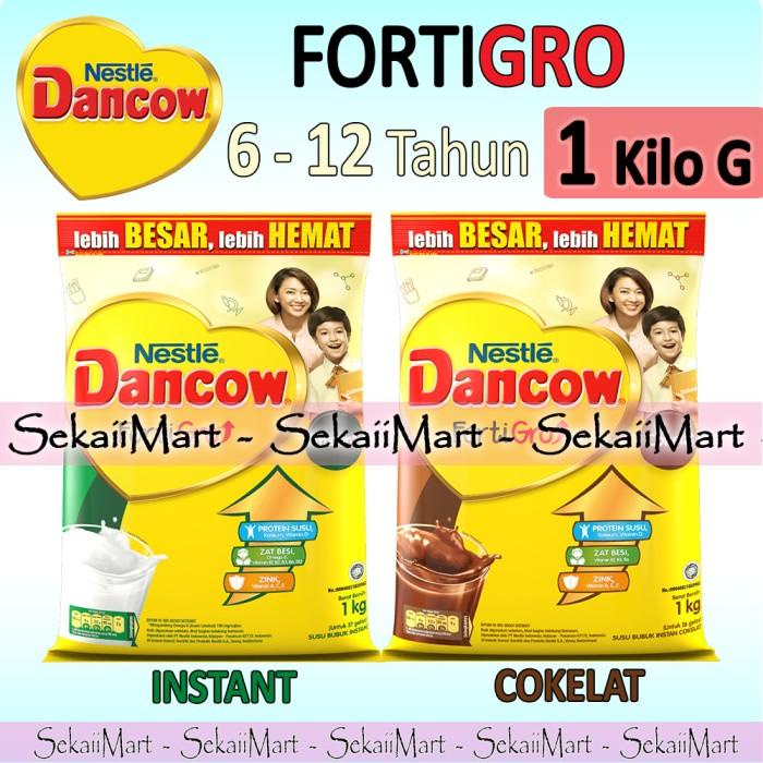 

Kaleng | Dancow Fortigro Instant / Cokelat 1 Kg - Susu Bubuk Anak 6-12 Tahun