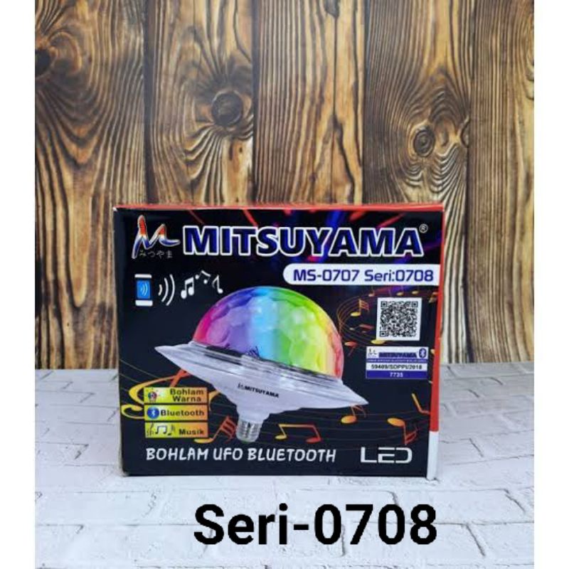 Lampu Bohlam UFO MS-0707 SERI :0708 Bluetooth / music disco MITSUYAMA