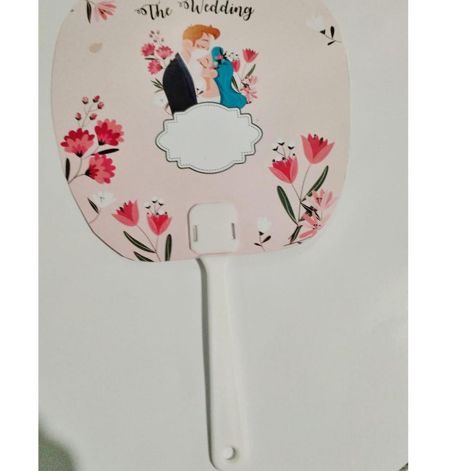 ♞ SOUVENIR KIPAS WEDDING ISI 100PCS TANPA SABLON NAMA ☟