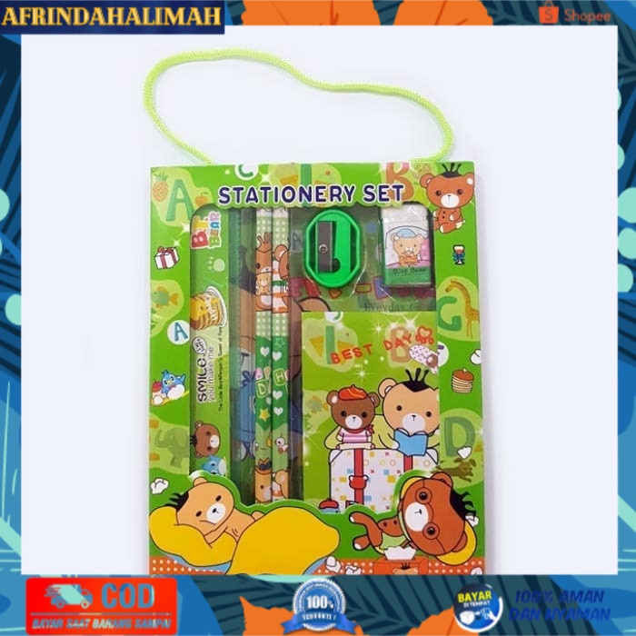 

[TERBARU] Stationery Set / Paket alat tulis anak sekolah