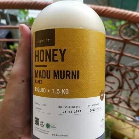 

[COD] PROMO HEVEA HONEY / MADU KARET MURNI 1,5 KG [COD]