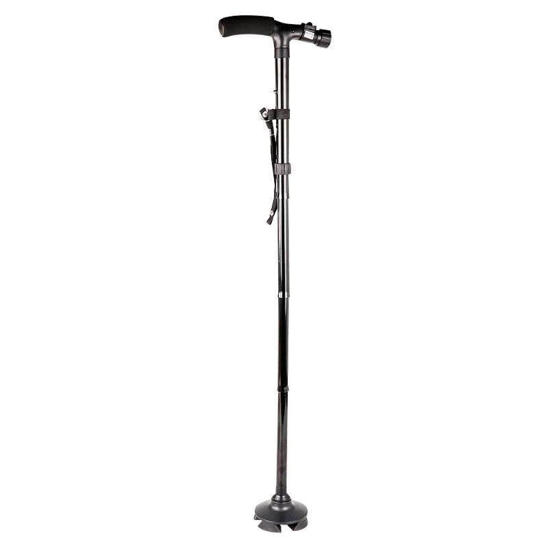 Magic Cane Lighted Crutch Five Sections Tongkat Bantu Jalan LED Light