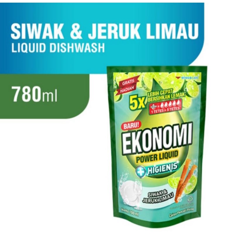 ekonomi power liquid siwak dan jeruk limau 780ml