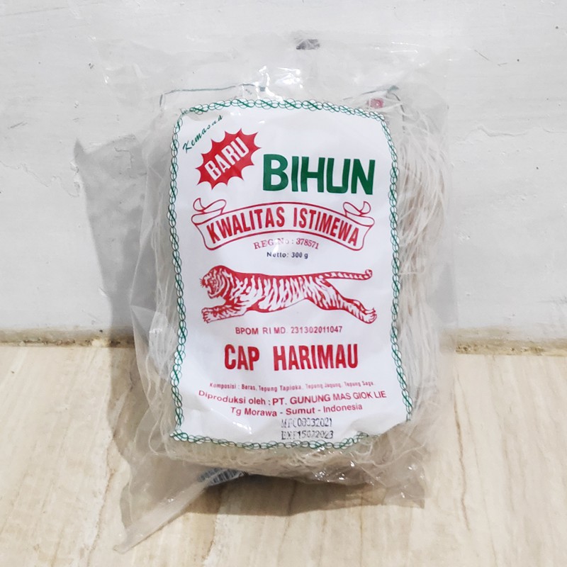 6 BUNGKUS BIHUN CAP HARIMAU 300 GRAM