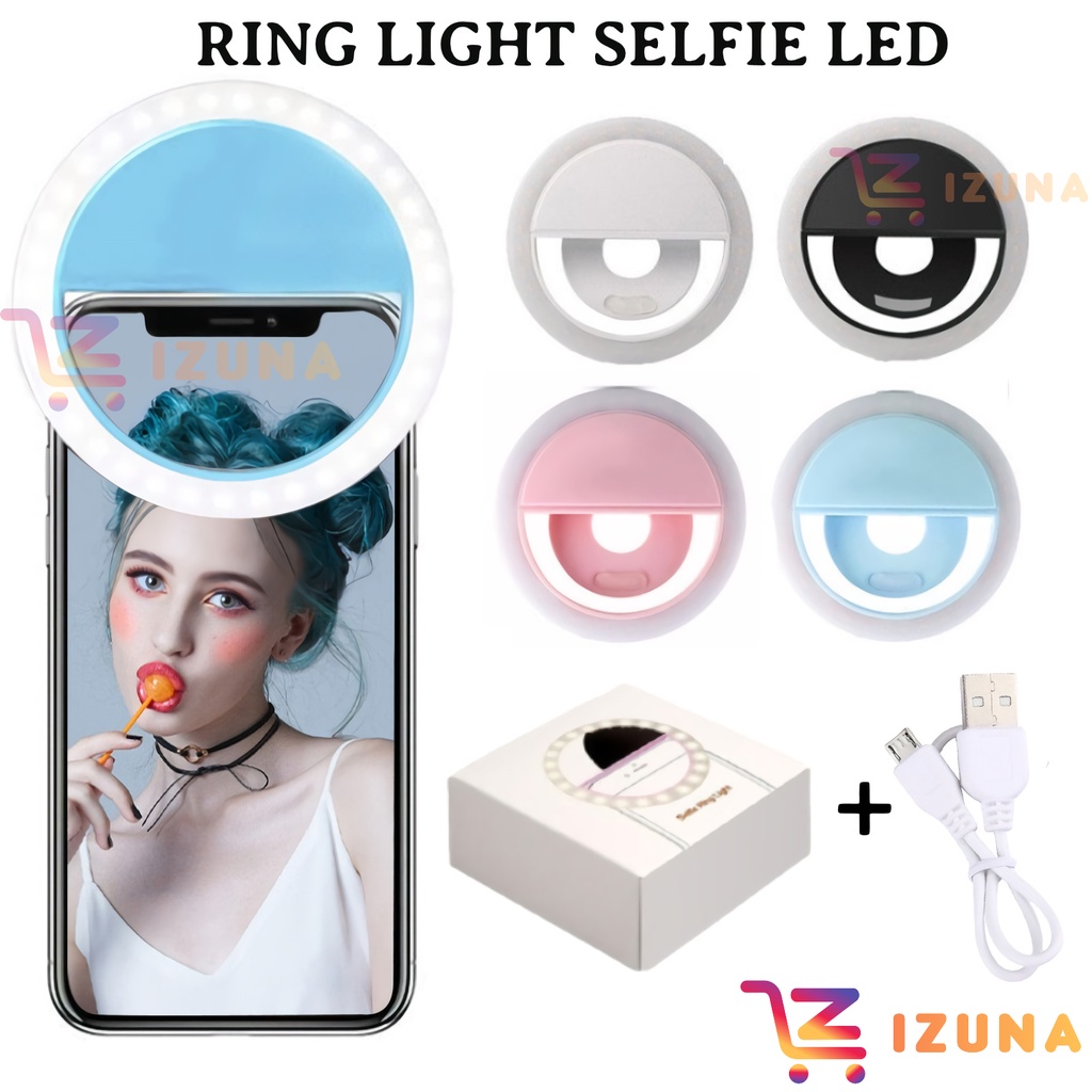 [IZUNA] RING LIGTH SELFIE LED / SELFIE LAMP / LAMPU SELFIE / LAMPU RING SELFIE