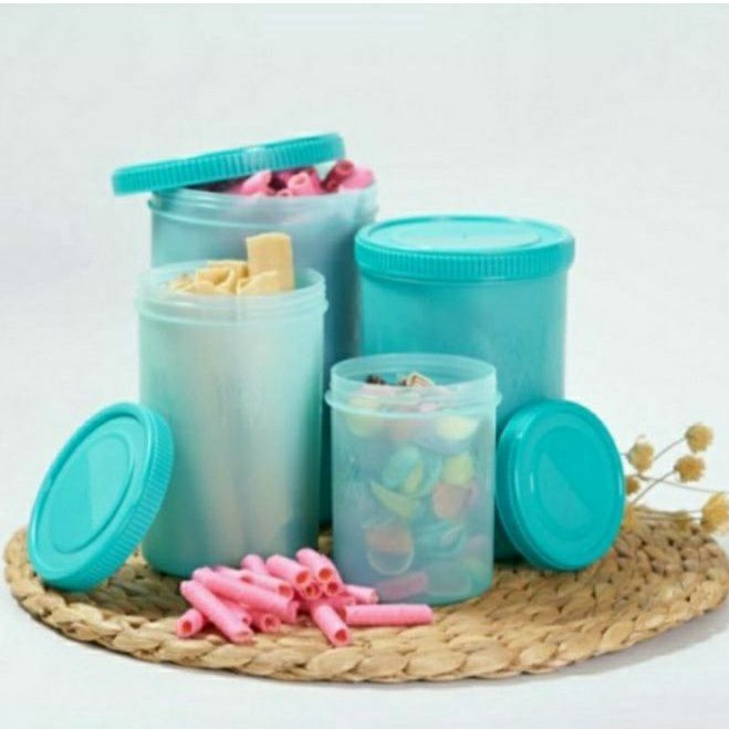 Toples Makanan Rubi 4 set Toples Lebaran Toples Rubi Set