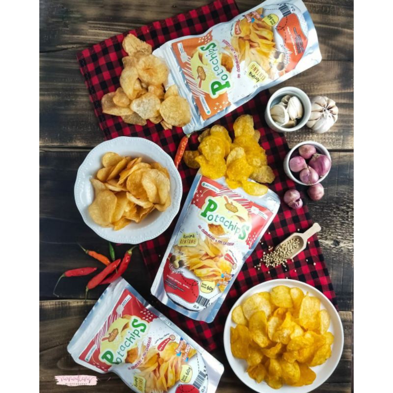 

Keripik kentang NON MSG "POTACHIPS