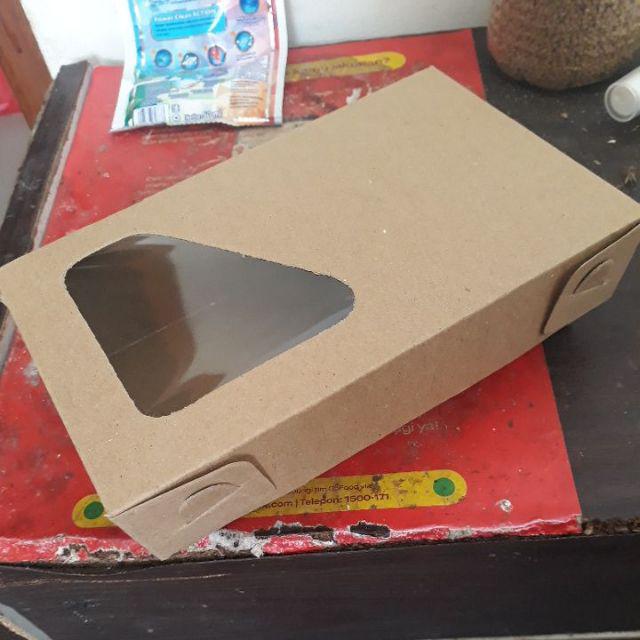 Lunch Box Transparan Full Laminasi Dalam Ukuran M Atas 18x11cm Isi 20 Pcs