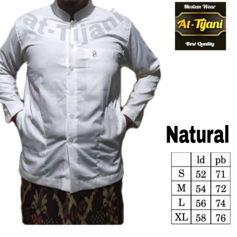 USD.15Jn22r - baju muslim//koko terompah At tijani semi jass pria dewasa