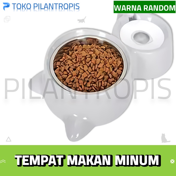 PET DISPENSER MINUM KUCING ANJING WADAH TEMPAT MAKAN MINUM KUCING ANJING STAINLESS MURAH