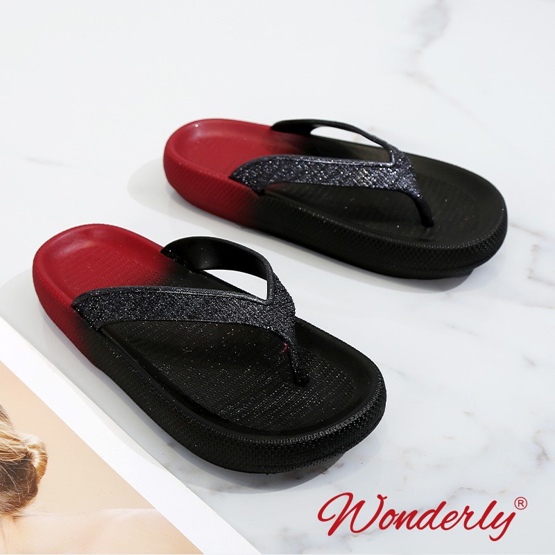 Sandal Wanita Wonderly | Sandal Jepit Hak L1921-10