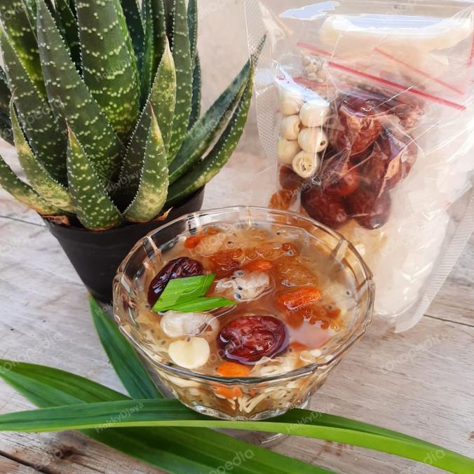 

>>>>>] Peach Gum Dessert paket komplit 10 bahan family pack