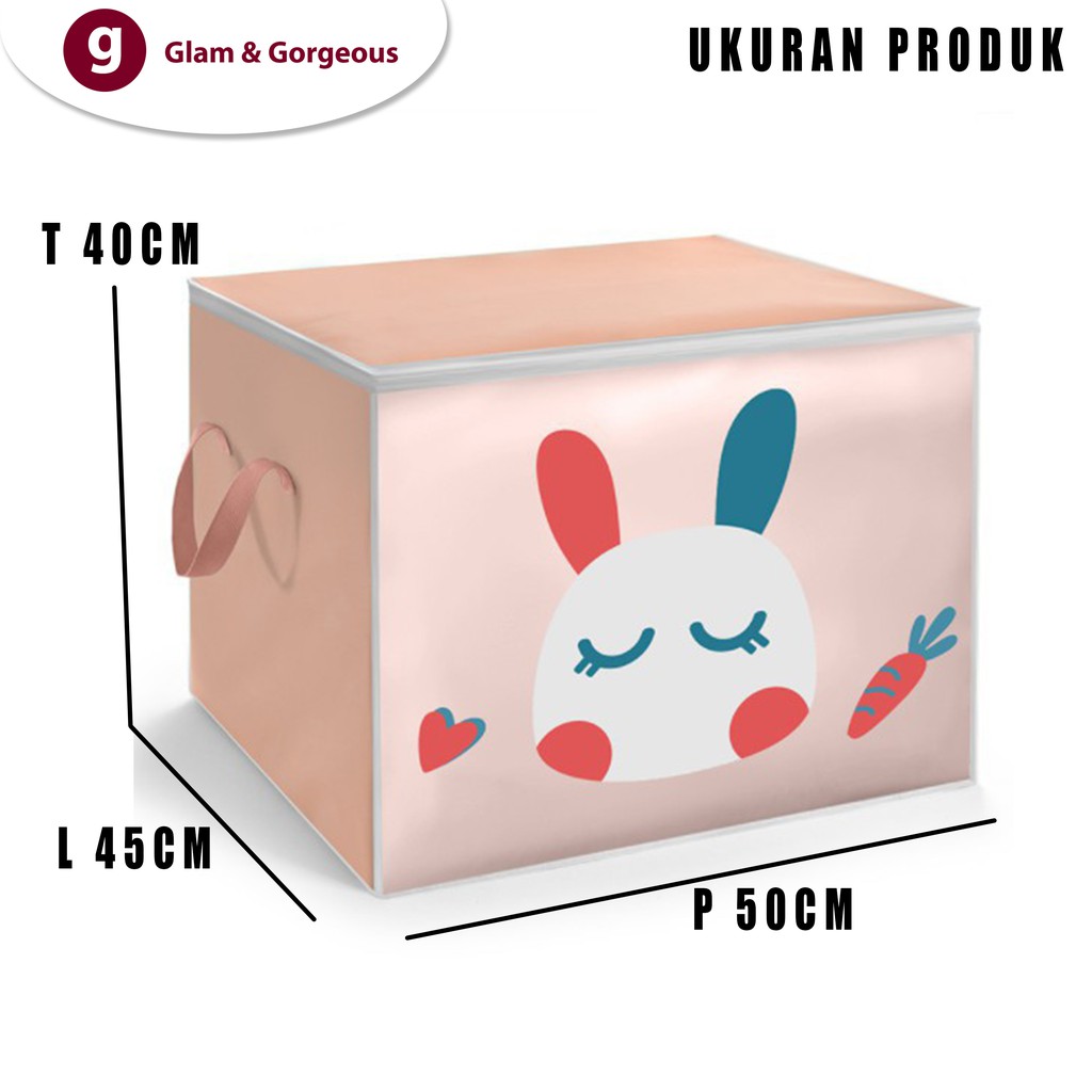 Kotak penyimpanan baju mainan Storage box organizer serbaguna TP006