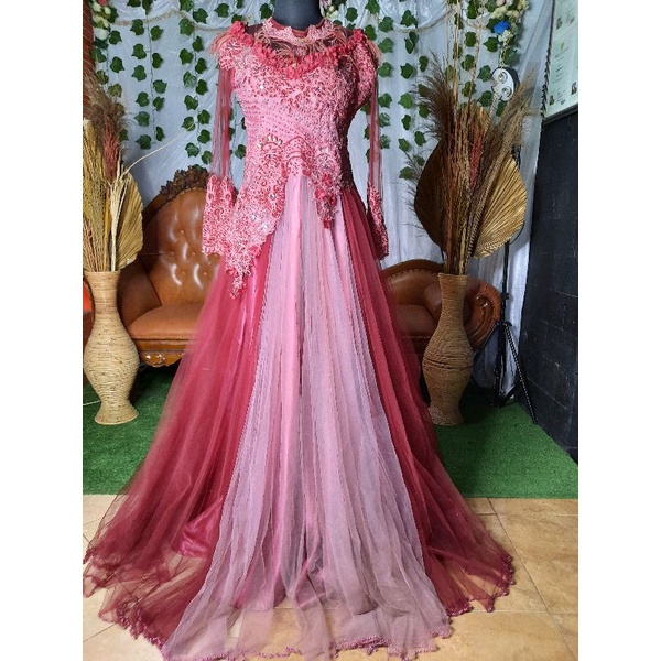 Kebaya pengantin Gaun Barbie preloved