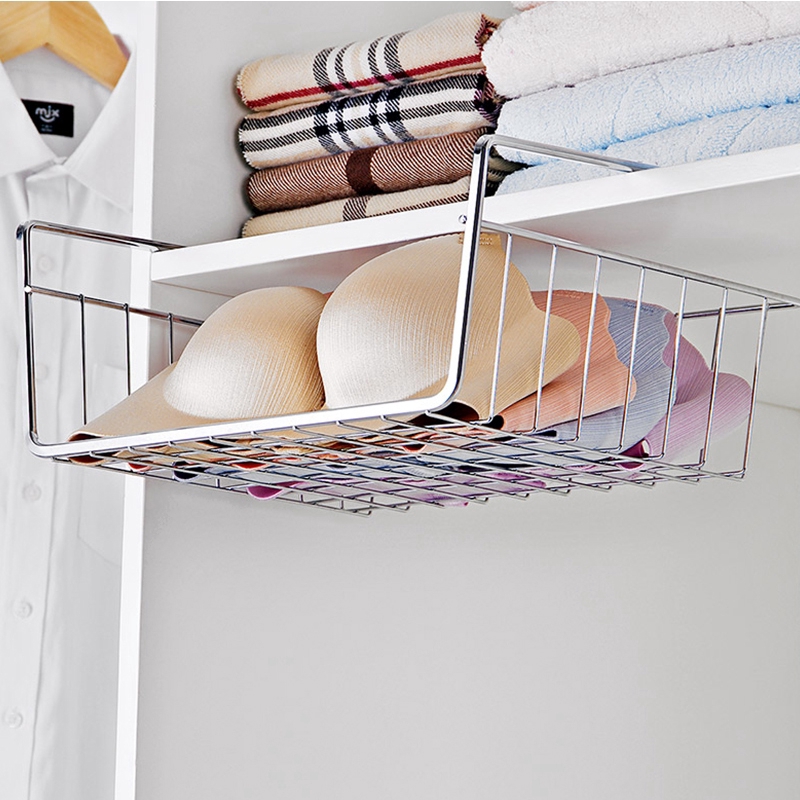 1pcs Multifunctional Kitchen Bathroom Stainless Steel Over Door Storage Rack Practical Kitchen Cabinet Drawer Organizer Door Hanger Storage Basket Kitchen Tools Shopee Indonesia