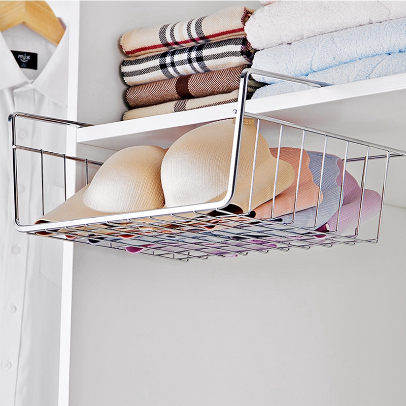 1pcs Multifunctional Kitchen Bathroom Stainless Steel Over Door Storage Rack Practical Kitchen Cabinet Drawer Organizer Door Hanger Storage Basket Kitchen Tools Shopee Indonesia