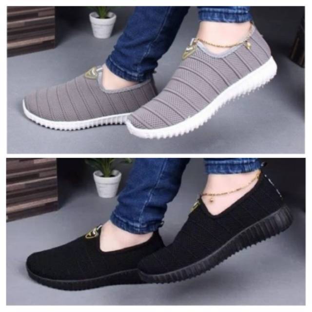 Sepatu Cewek Adidas Slop Slip On Import Murah / Senam Yoga