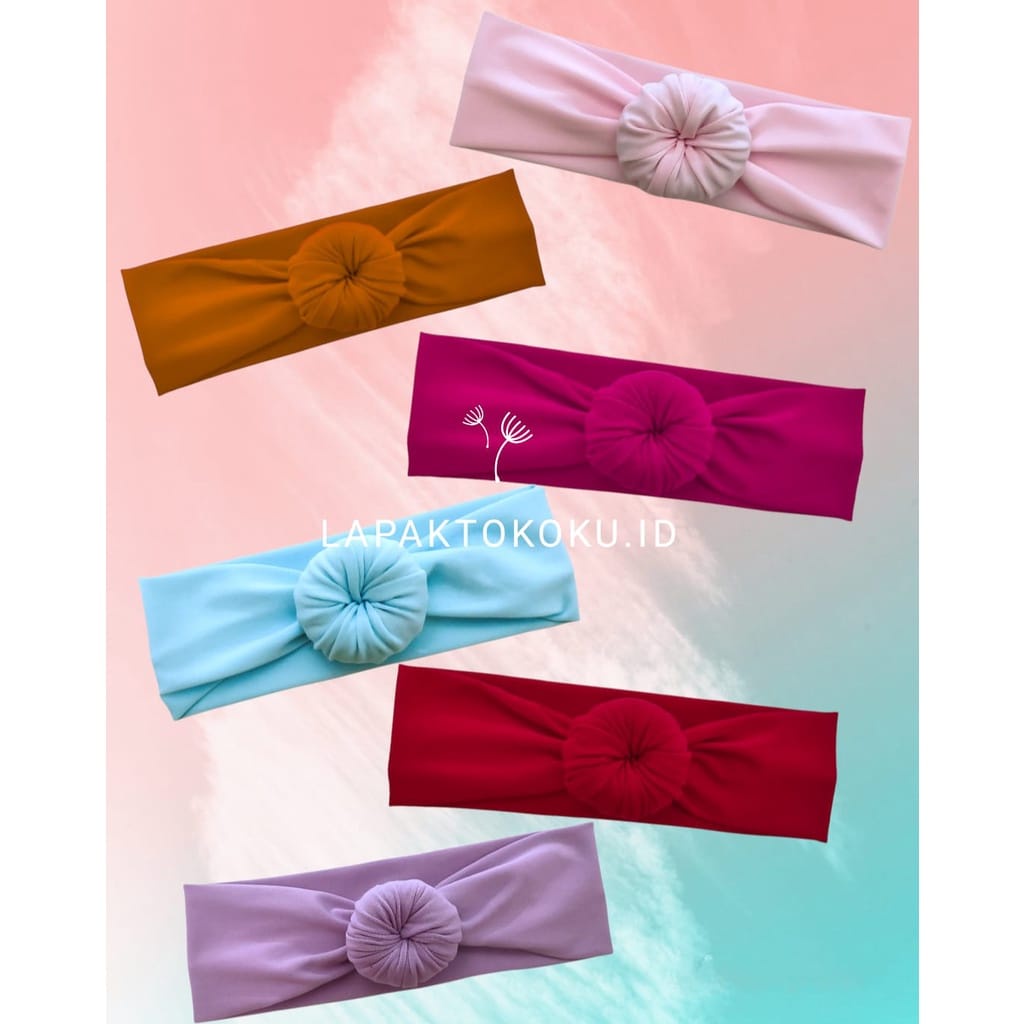 `ღ´ PHINKL `ღ´ ░a░k░s░e░s░o░r░i░s░ Bandana donat untuk bayi aksesoris anak lucu turban