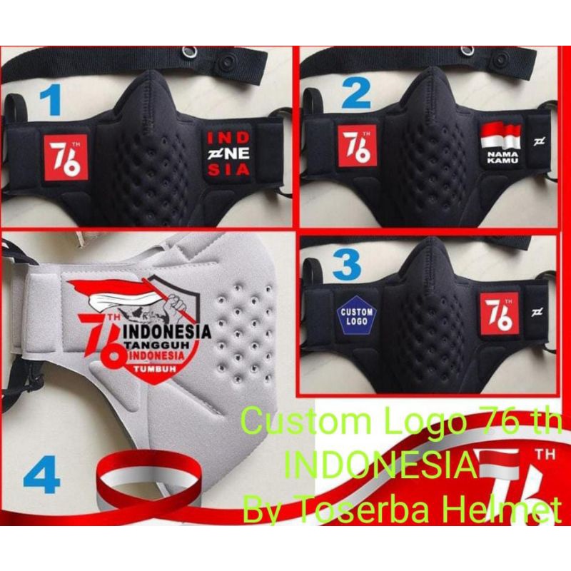 MASKER TOMO HUT RI KE 76 ORIGINAL CUSTOM